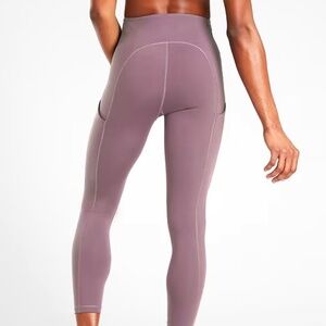 Athleta Ultimate Stash Pocket 7/8 Tights Legging in Volcanic Violet | NWT | 1X